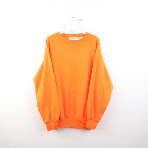 Vintage Duck Bay Blank Crewneck Sweatshirt Orange